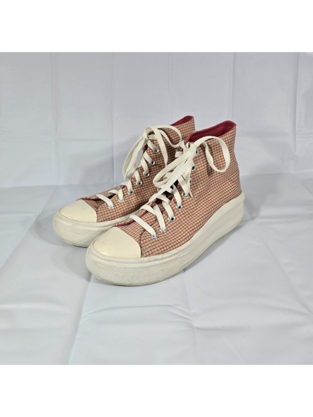 Converse Chuck Taylor All Star Move Platform Hi Sneakers Womens 10.5 Rhubarb Pie